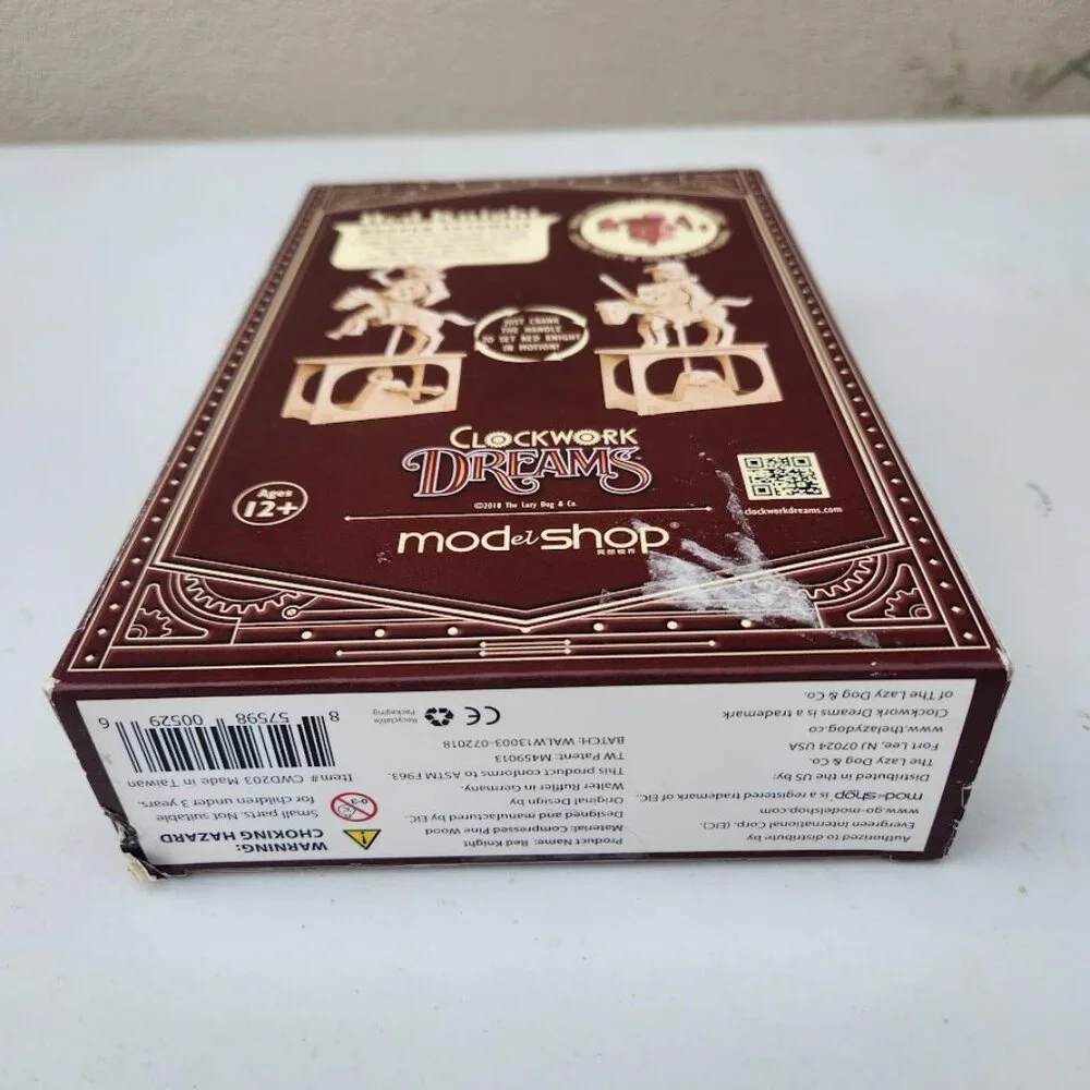 NEW Wooden Toy Knight Automatron Automata 3D Puzzle Engineering Machine STEM Gea
